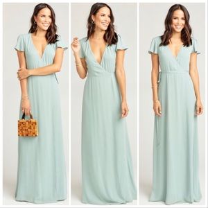 Show Me Your Mumu Bridesmaids Noelle Wrap Dress